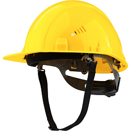 Каска защитная TOPFORT Стандарт 204 желтая с храповым механизмом