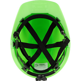 Каска защитная TOPFORT Стандарт 205 зеленая с храповым механизмом