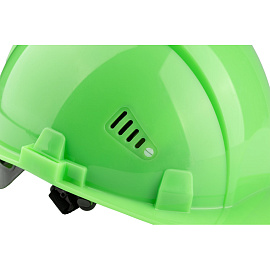 Каска защитная TOPFORT Стандарт 205 зеленая с храповым механизмом