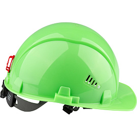 Каска защитная TOPFORT Стандарт 205 зеленая с храповым механизмом