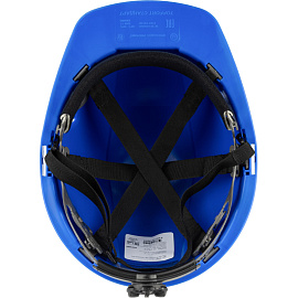 Каска защитная TOPFORT Стандарт 206 синяя с храповым механизмом