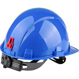 Каска защитная TOPFORT Стандарт 206 синяя с храповым механизмом