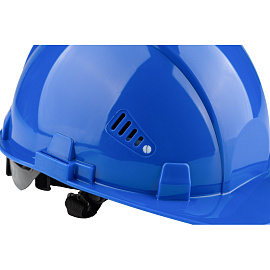 Каска защитная TOPFORT Стандарт 206 синяя с храповым механизмом