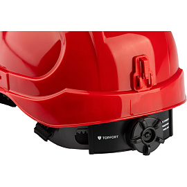 Каска защитная TOPFORT Универсал 303 красная с храповым механизмом