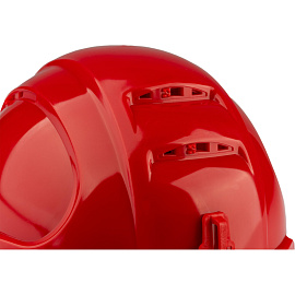 Каска защитная TOPFORT Универсал 303 красная с храповым механизмом