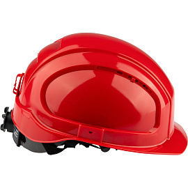 Каска защитная TOPFORT Универсал 303 красная с храповым механизмом