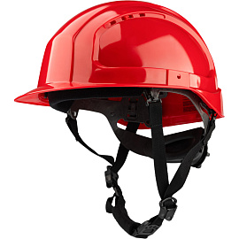 Каска защитная TOPFORT Универсал 303 красная с храповым механизмом
