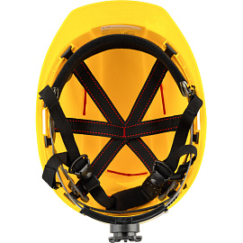 Каска защитная TOPFORT Универсал 304 желтая с храповым механизмом