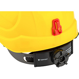 Каска защитная TOPFORT Универсал 304 желтая с храповым механизмом