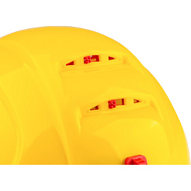 Каска защитная TOPFORT Универсал 304 желтая с храповым механизмом