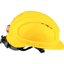 Каска защитная TOPFORT Универсал 304 желтая с храповым механизмом
