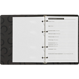 Ежедневник недатированный Attache Blacky картон А5 136 листов с рисунком