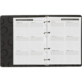 Ежедневник недатированный Attache Blacky картон А5 136 листов с рисунком