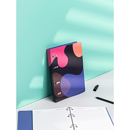 Ежедневник недатированный Attache Abstract картон А5 136 листов с рисунком