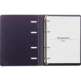 Ежедневник недатированный Attache Galaxy картон А5 136 листов с рисунком