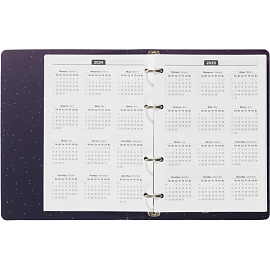 Ежедневник недатированный Attache Galaxy картон А5 136 листов с рисунком