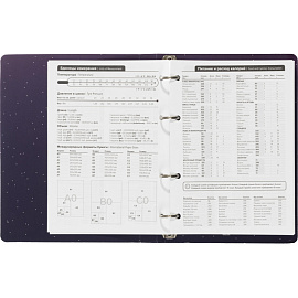 Ежедневник недатированный Attache Galaxy картон А5 136 листов с рисунком
