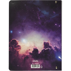 Ежедневник недатированный Attache Galaxy картон А5 136 листов с рисунком