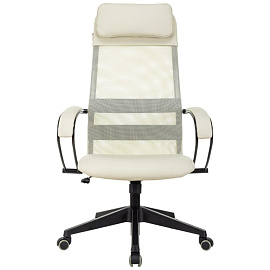 Кресло для руководителя Easy Chair 655 TPU бежевое (экокожа/сетка, пластик)