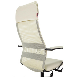 Кресло для руководителя Easy Chair 655 TPU бежевое (экокожа/сетка, пластик)