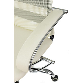 Кресло для руководителя Easy Chair 655 SL бежевое (экокожа/сетка, металл)