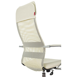 Кресло для руководителя Easy Chair 655 SL бежевое (экокожа/сетка, металл)