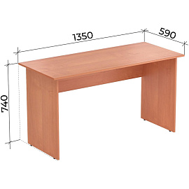 Стол прямой Комус Мебель Easy Оптима (ольха, 1350х590х740 мм)