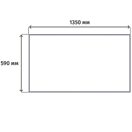 Стол прямой Комус Мебель Easy Оптима (ольха, 1350х590х740 мм)