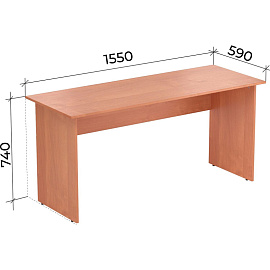 Стол прямой Комус Мебель Easy Оптима (ольха, 1550х590х740 мм)
