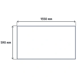 Стол прямой Комус Мебель Easy Оптима (ольха, 1550х590х740 мм)