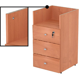 Тумба приставная Easy to lead Easy Оптима LT с замком (ольха, 400х590х740 мм, 3 ящика)