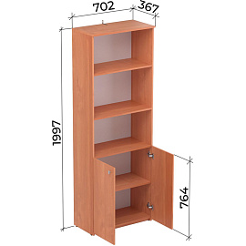 Шкаф для документов Easy to lead Easy Оптима LT полузакрытый (ольха, 702х367х1997 мм)