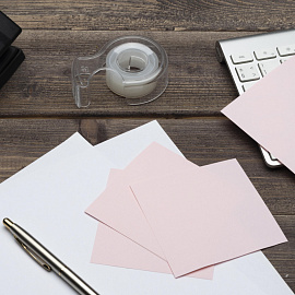 Блок для записей Attache 90x90x50 мм розовый (плотность 80 г/кв.м)