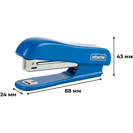Степлер Attache Compact до 15 листов синий (скобы № 10, с антистеплером)