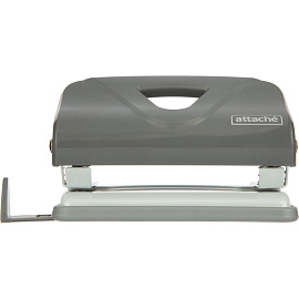 Дырокол Attache Smart до 15 листов серый c линейкой фото Дырокол Attache Smart до 15 листов серый c линейкой
