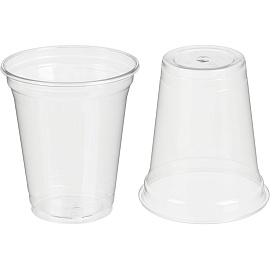 Стакан одноразовый пластиковый Стиролпласт 300/320 мл прозрачный (1000 штук в упаковке)