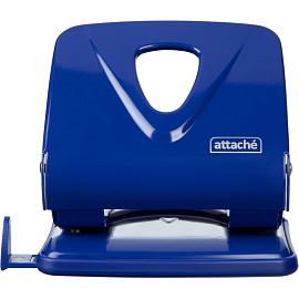 Дырокол Attache Symbol до 30 листов синий с линейкой фото Дырокол Attache Symbol до 30 листов синий с линейкой