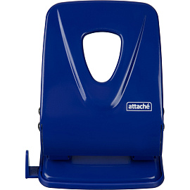 Дырокол Attache Symbol до 40 листов синий с линейкой