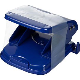 Дырокол Attache Symbol до 40 листов синий с линейкой