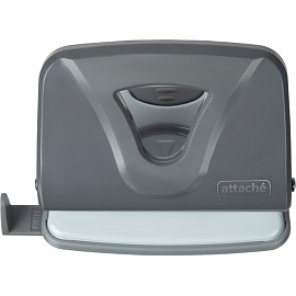 Дырокол Attache Smart до 25 листов серый с линейкой фото Дырокол Attache Smart до 25 листов серый с линейкой