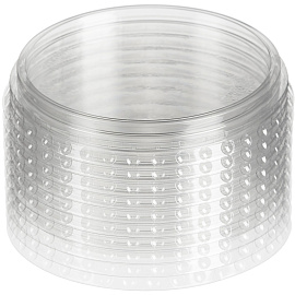 Крышка для стакана Стиролпласт 95 мм пластиковая прозрачная 1000 штук в упаковке