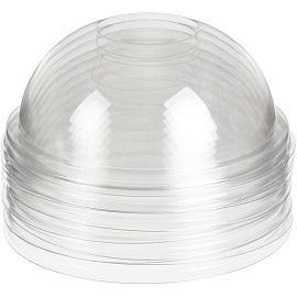 Крышка для стакана Стиролпласт 95 мм пластиковая прозрачная купольная 1000 штук в упаковке