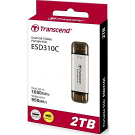 Внешний жесткий диск SSD (накопитель) Transcend ESD310 2 ТБ USB 3.1 (TS2TESD310S)
