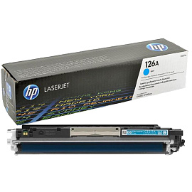 Картридж лазерный HP 126A CE311A голубой оригинальный