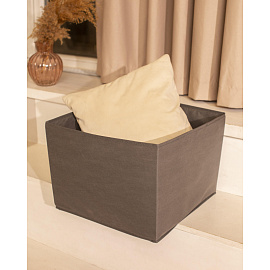 Короб для хранения тканевый Attache 310х310х300 мм без крышки серый