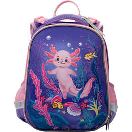 Ранец Комус Класс Аксолотль фиолетовый с двумя отделениями (с наполнителем)