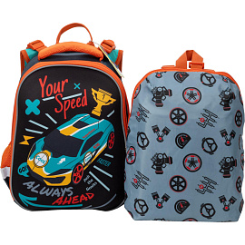 Ранец Комус Класс Your Speed синий с двумя отделениями (с наполнителем)