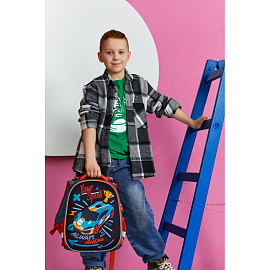 Ранец Комус Класс Your Speed синий с двумя отделениями (с наполнителем)