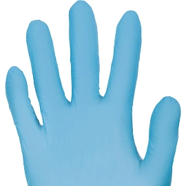Перчатки медицинские смотровые нитриловые Clinical Program нестерильные неопудренные размер L (8-9) голубые (50 пар/100 штук в упаковке)