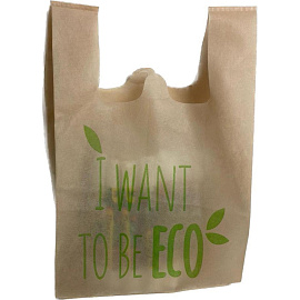 Сумка хозяйственная АВМ спанбонд бежевая (34x15x55 см)